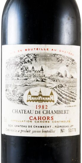 1982 Château de Chambert Cahors tinto