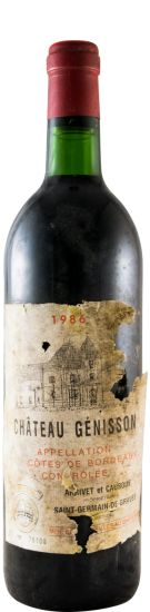 1986 Château Genisson Saint Germain de Graves red