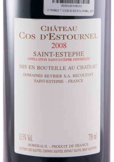 2008 Château Cos D'Estournel Saint-Estèphe tinto
