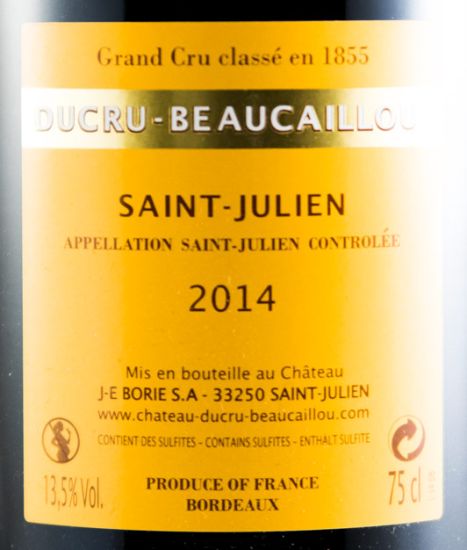 2014 Château Ducru-Beaucaillou Saint-Julien tinto