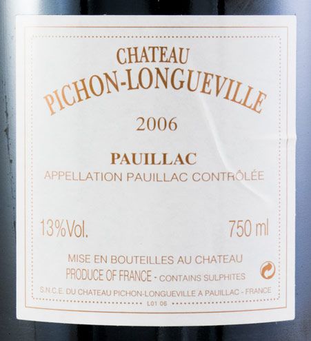 2006 Château Pichon-Longueville au Baron de Pichon-Longueville Pauillac red