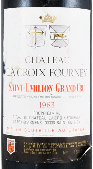 1983 Château La Croix Fourney Saint-Émilion red