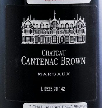 1990 Château Cantenac Brown Margaux tinto