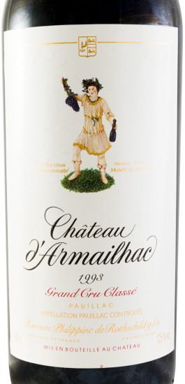 1993 Château d'Armailhac Baron Philippe de Rothschild Pauillac tinto 1,5L
