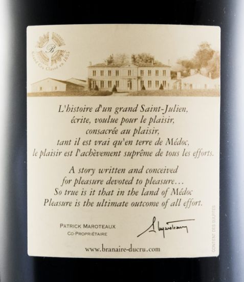 2005 Château Branaire-Ducru Saint-Julien red 1.5L