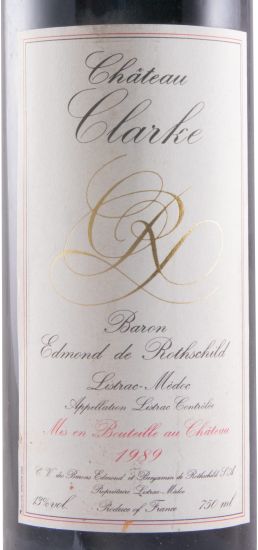 1989 Château Clarke Baron Edmond de Rothschild Listrac-Médoc red