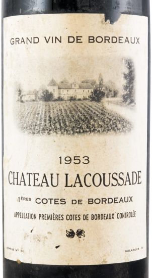 1953 Château Lacaussade Côtes de Bordeaux tinto