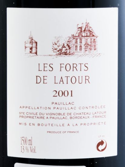 2001 Château Latour Les Forts de Latour Pauillac tinto 1,5L