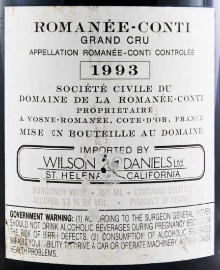 1993 Domaine de la Romanée-Conti red