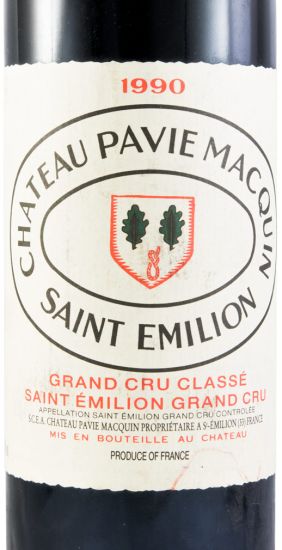 1990 Château Pavie Macquin Saint-Émilion tinto