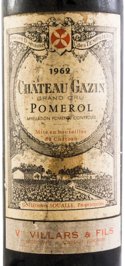1962 Château Gazin Pomerol tinto
