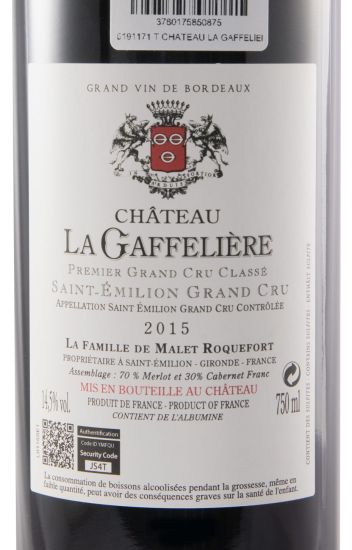 2015 Château La Gaffelière Saint-Émilion tinto