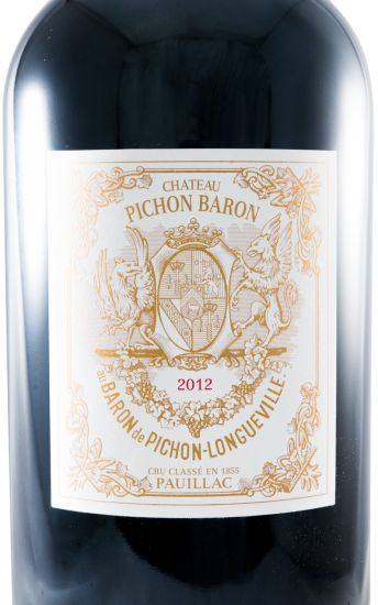 2012 Château Pichon-Longueville au Baron de Pichon-Longueville Pauillac tinto 3L