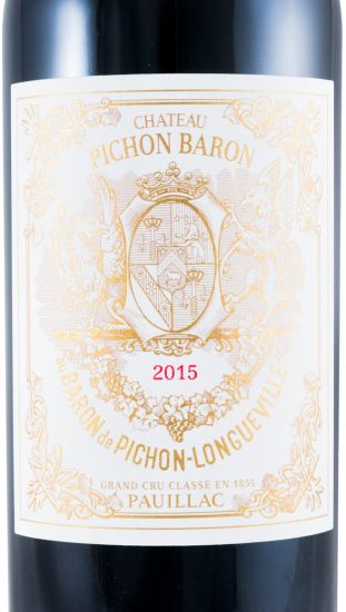 2015 Château Pichon Baron au Baron de Pichon-Longueville Pauillac tinto