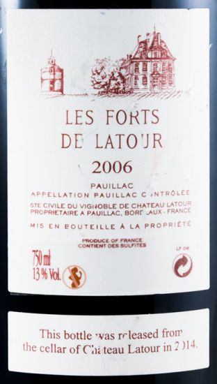 2006 Château Latour Les Forts de Latour Pauillac tinto