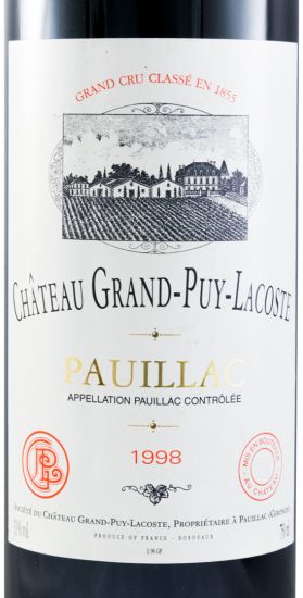 1998 Château Grand-Puy-Lacoste Pauillac tinto