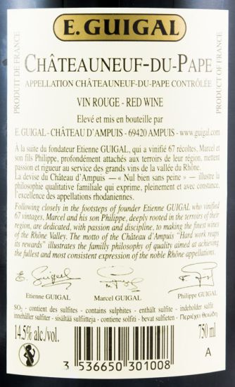 2012 E. Guigal Châteauneuf-du-Pape red
