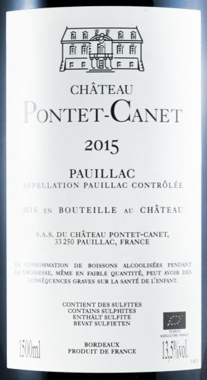 2015 Château Pontet-Canet Pauillac red 1.5L