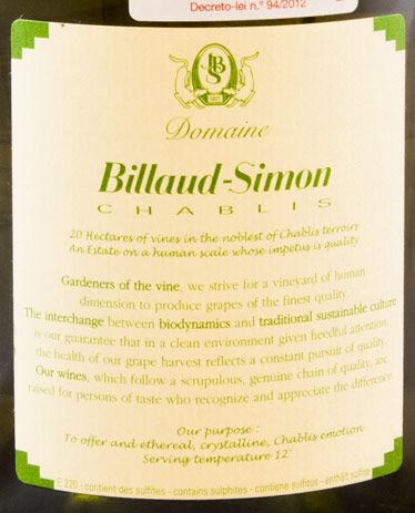 2005 Domaine Billaud-Simon Vaudesir Chablis white