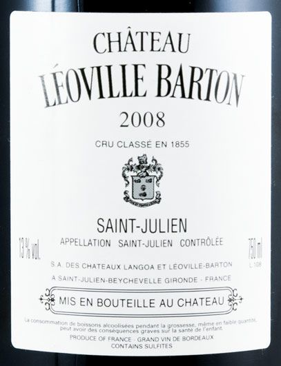 2008 Château Léoville Barton Saint-Julien tinto