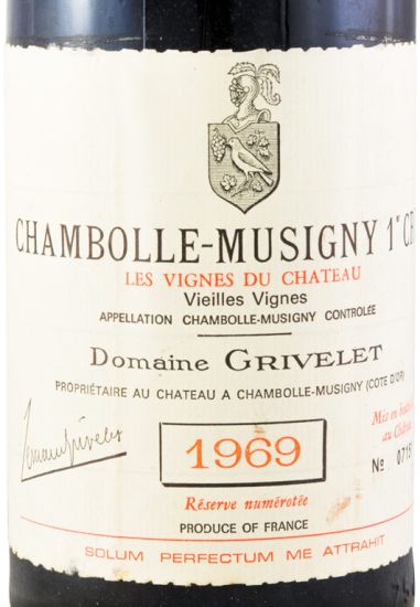 1969 Domaine Grivelet Reserve Chambolle-Musigny tinto