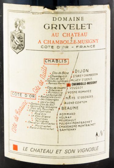 1976 Domaine Grivelet Les Amoureuses Chambolle-Musigny tinto
