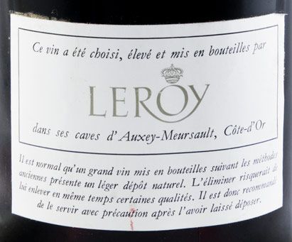 1980 Domaine Leroy Les Amoureuses Chambolle-Musigny tinto