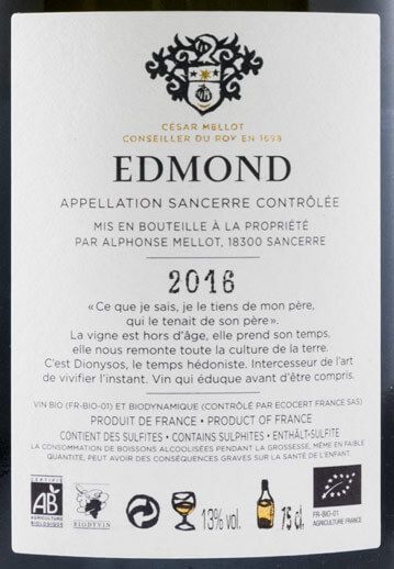 2016 Alphonse Mellot Edmond Sancerre white