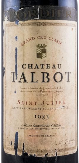 1983 Château Talbot Saint Julien red