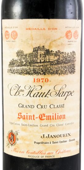 1970 Château Haut Sarpe Joseph Janoueix Saint-Émilion red