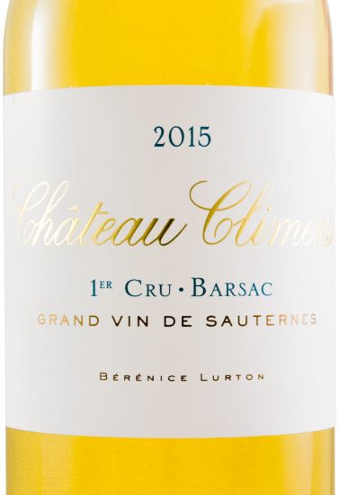2015 Château Climens Barsac Sauternes branco