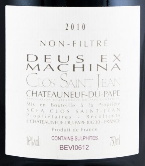 2010 Clos Saint-Jean Deus-Ex Machina Châteauneuf-du-Pape tinto