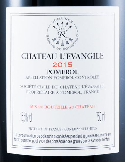 2015 Château L'Evangile Pomerol tinto