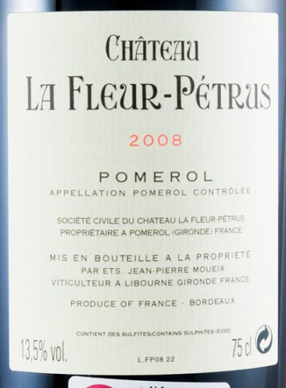 2008 Château La Fleur-Pétrus Pomerol tinto
