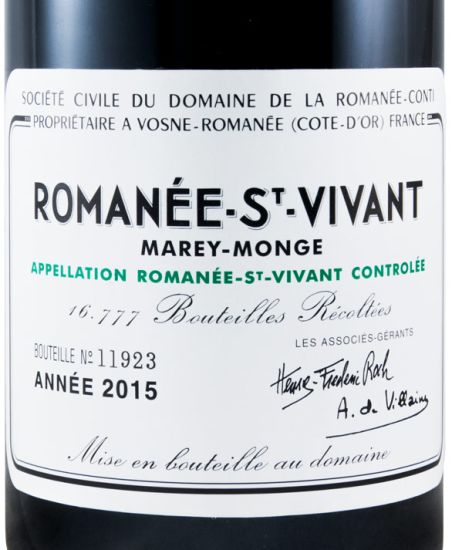 2015 Domaine de la Romanée-Conti Marey-Monge Romanée-Saint-Vivant tinto