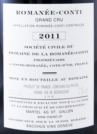2011 Domaine de la Romanée-Conti tinto