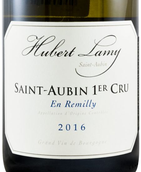 2016 Domaine Hubert Lamy En Remilly Premier Cru Saint-Aubin branco