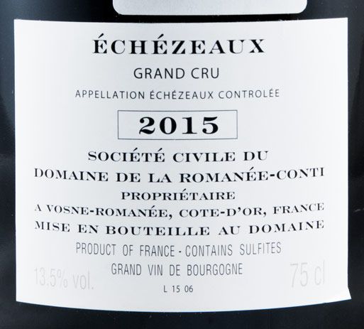 2015 Domaine de la Romanée-Conti Grand Cru Échézeaux tinto
