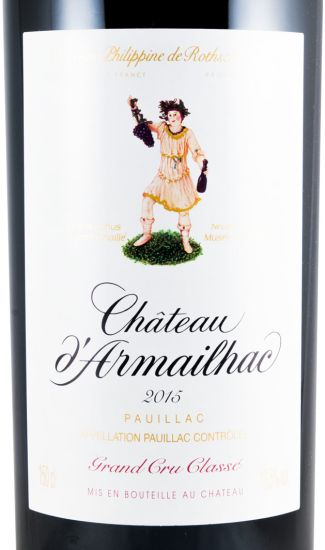 2015 Château d'Armailhac Baron Philippe de Rothschild Pauillac tinto 1,5L