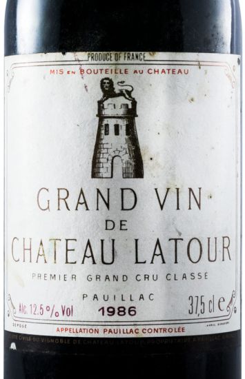 1986 Château Latour Pauillac tinto 37,5cl