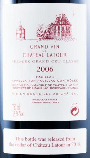 2006 Château Latour Pauillac tinto
