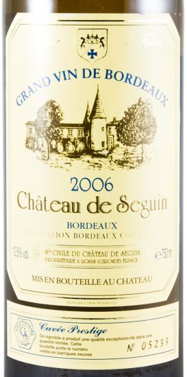2006 Château de Seguin Bordeaux Superieur branco