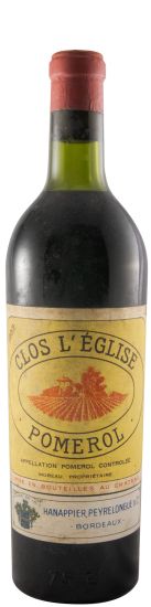 1953 Château Clos L'Église Pomerol tinto
