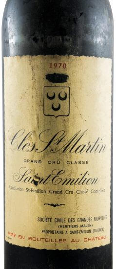 1970 Château Clos Saint-Martin Saint-Émilion tinto