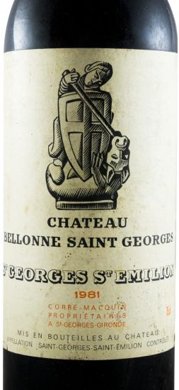1981 Château Bellonne Saint Georges Saint-Émilion tinto