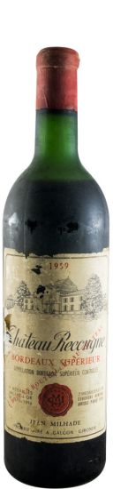 1959 Château Recougne Bordeaux Superieur tinto