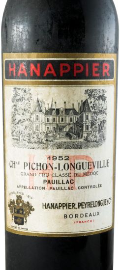1952 Château Pichon-Longueville Hanappier tinto