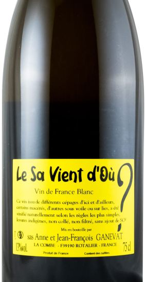 Jean-François Ganevat Le Sa Vient d'Où white