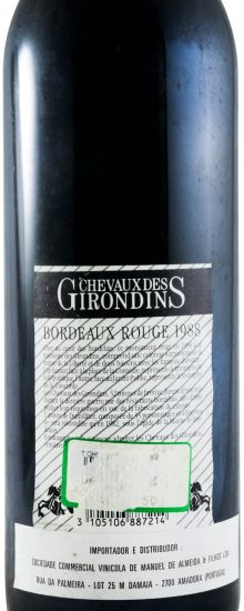 1988 Chevaux des Girondins Collection Medoc red