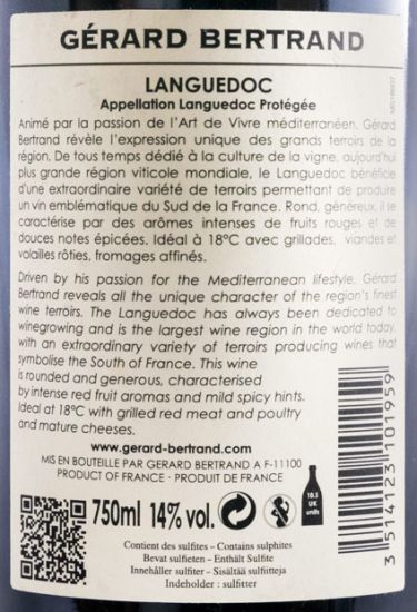 2016 Gérard Bertrand Syrah-Grenache Languedoc red